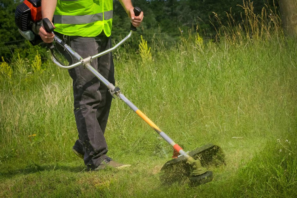 weed-eating